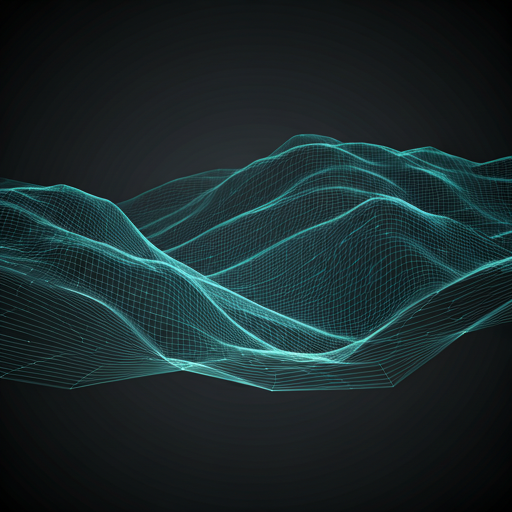 Futuristic Abstract Digital Mesh